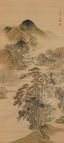 嵐山春景図 | 中林竹洞 | 収蔵品詳細 | 作品を知る | 東京富士美術館