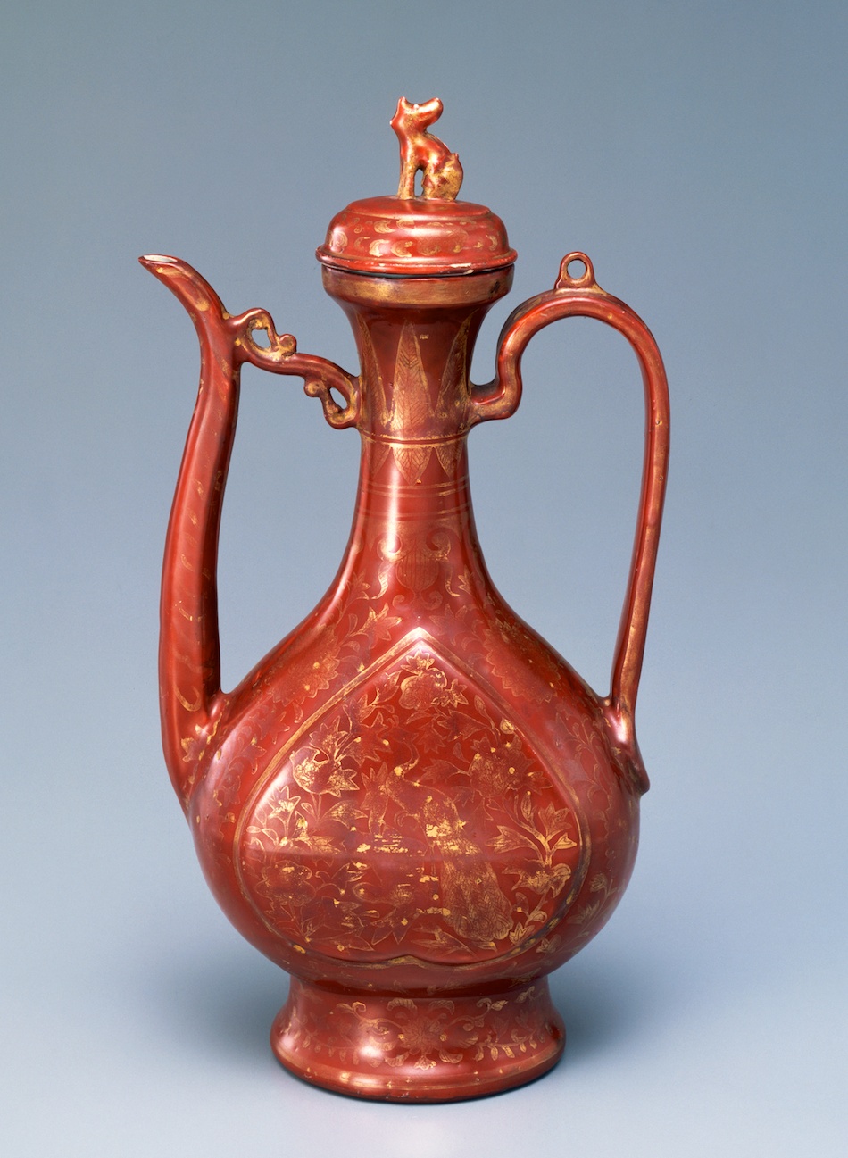 宣徳銅 金工細工浮き彫り『千鳥水模様』 火鉢 香炉 煎茶瓶掛 重さ3.9