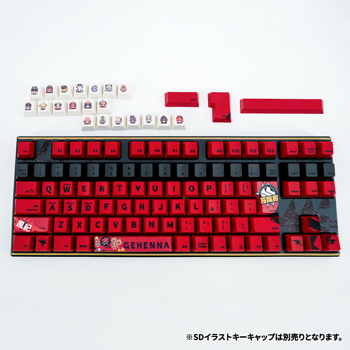 ふもコレ×ブルーアーカイブ キーボード ゲヘナ学園 日本語配列｜ふも