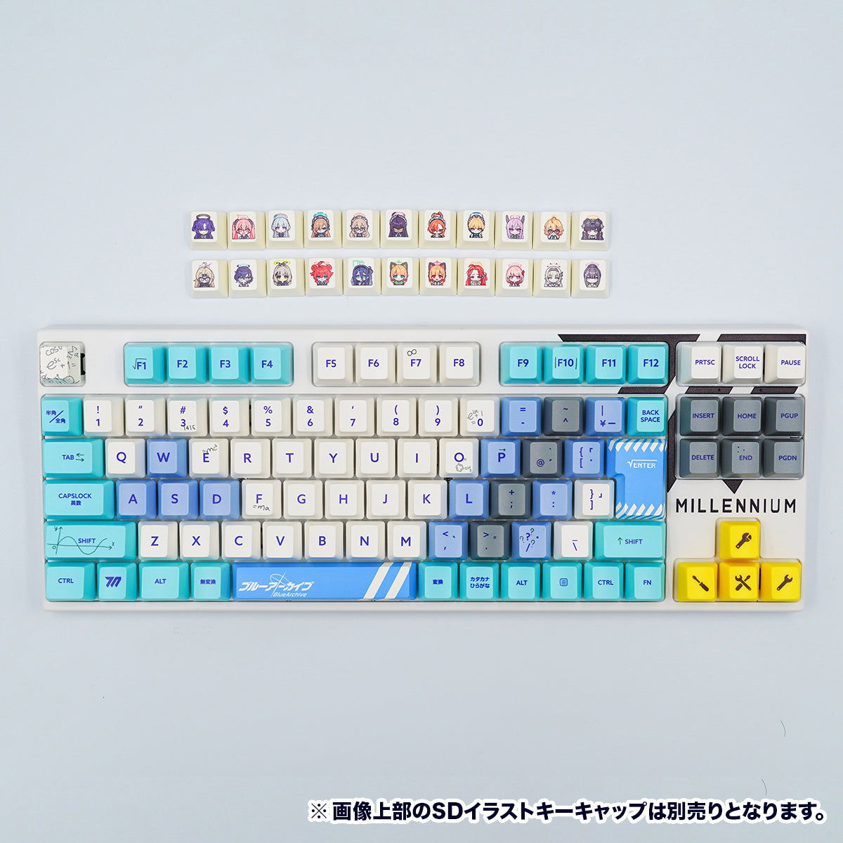 ふもコレ×ブルーアーカイブ キーボード ミレニアムサイエンススクール