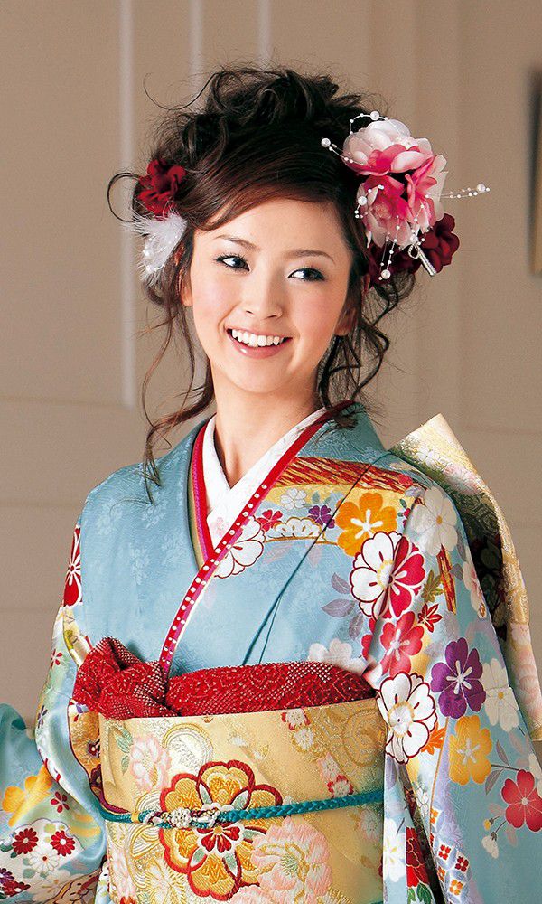 京友禅振袖・水色・青┃伝統古典【菊京屋】