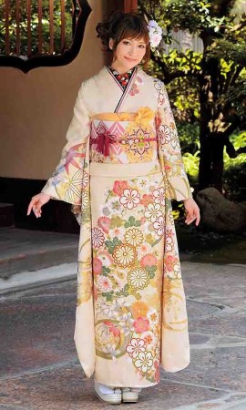 京友禅振袖・黄色・京友禅競技大会受賞┃伝統古典【菊京屋】