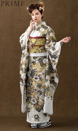 京友禅振袖・紫色・金駒刺繍┃伝統古典【菊京屋】