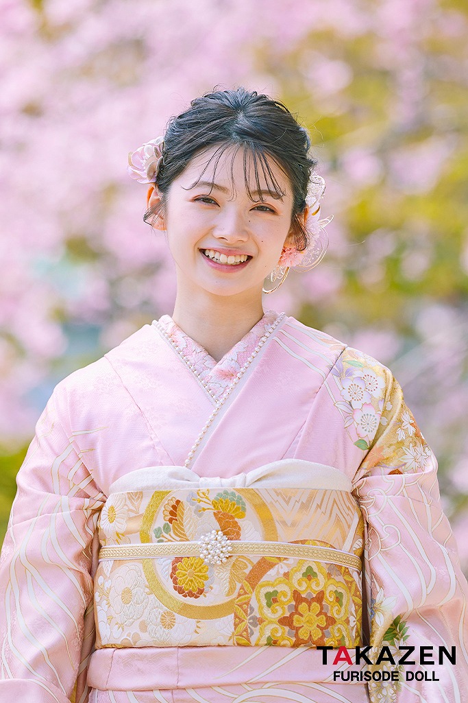 プレミアム古典 ピンク/淡い色 吉澤織物/最高級手描友禅 吉祥文様/流水