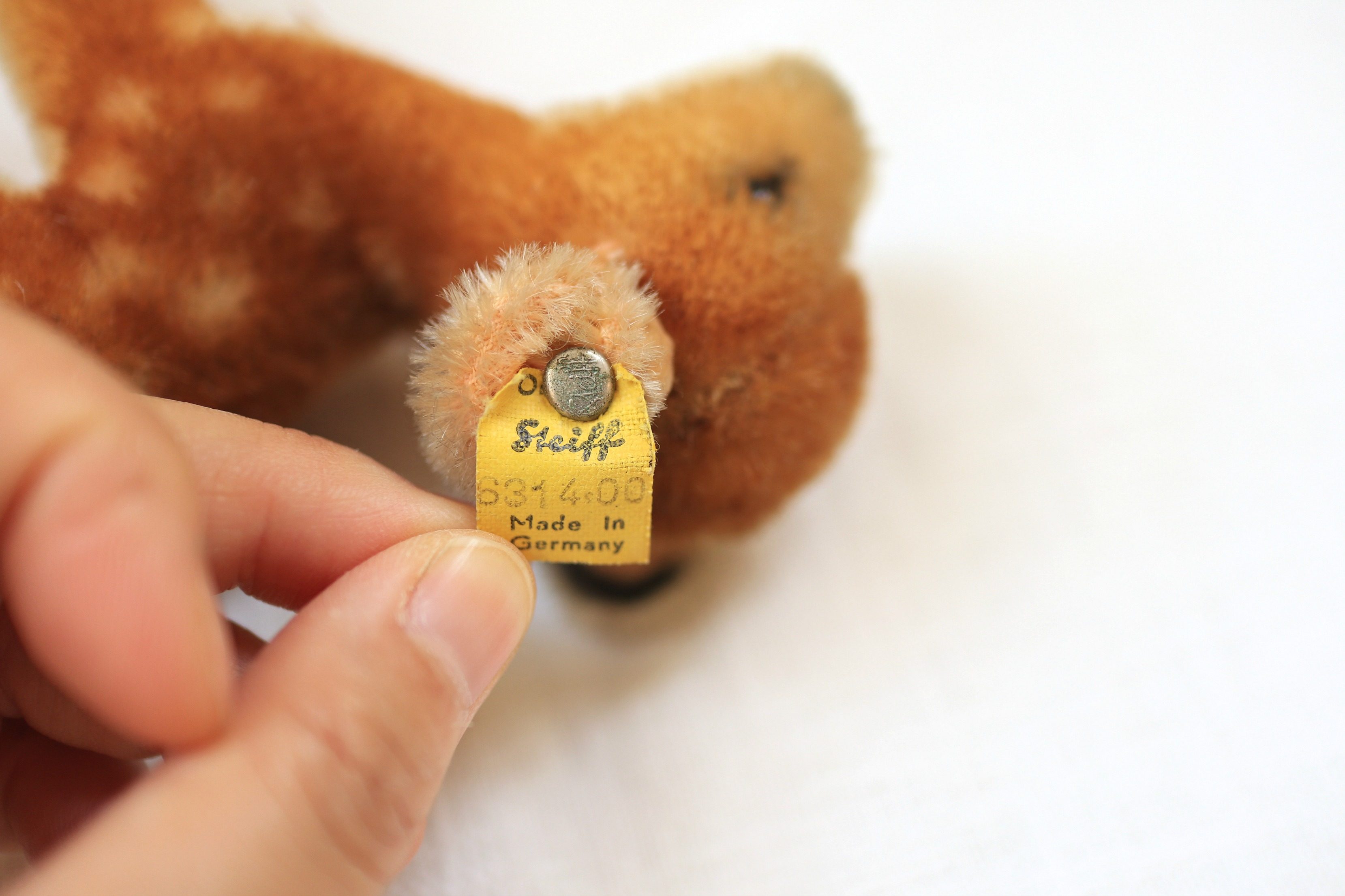 ドイツ製オリジナルSteiff ヴィンテージ子鹿のぬいぐるみFawn | Frau