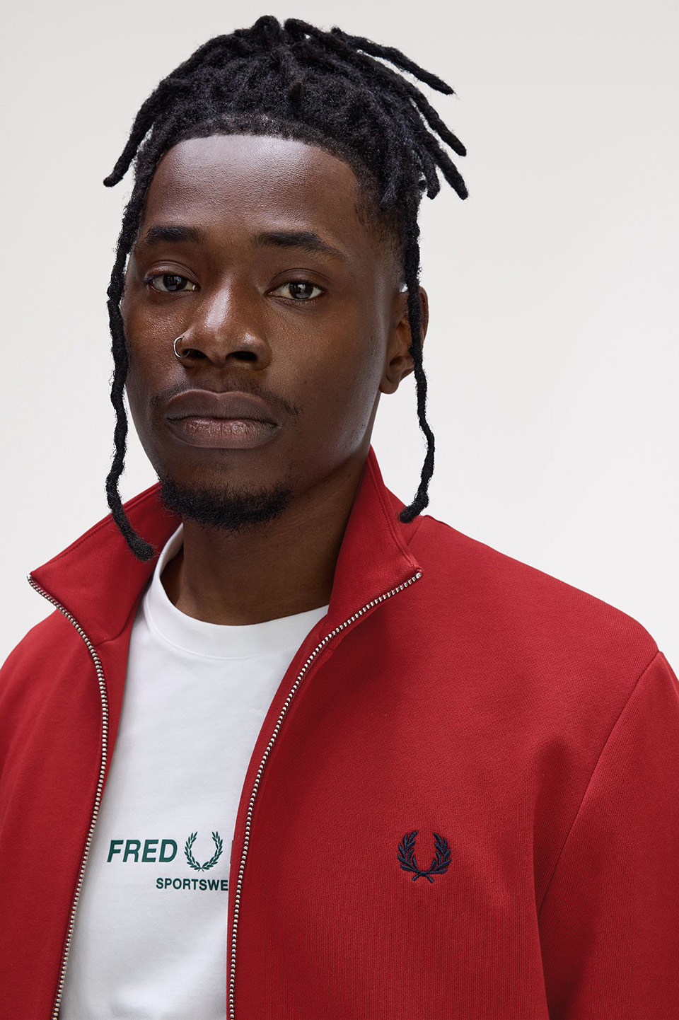 Zip Through Sweatshirt(M M02：BURNT RED): | FRED PERRY JAPAN