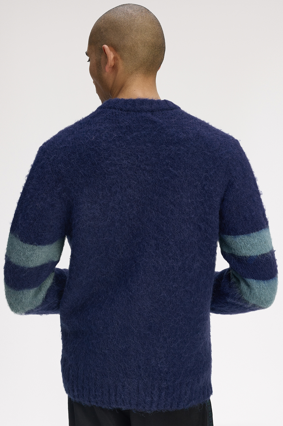 Chunky Tipped Sleeve Cardigan(M 143：FRENCH NAVY): | FRED PERRY