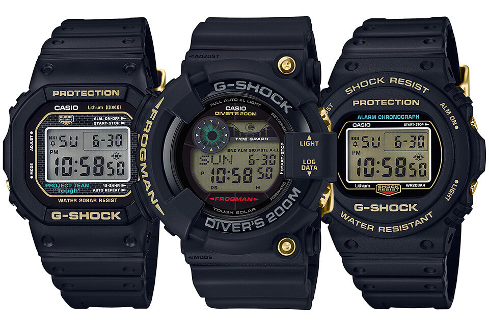 G-Shock 35th Anniversary Origin Gold (Screw-Back) Collection: DW