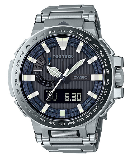 Pro Trek PRX-8000GT-7JF Titanium with Neon Illuminator - G-Central