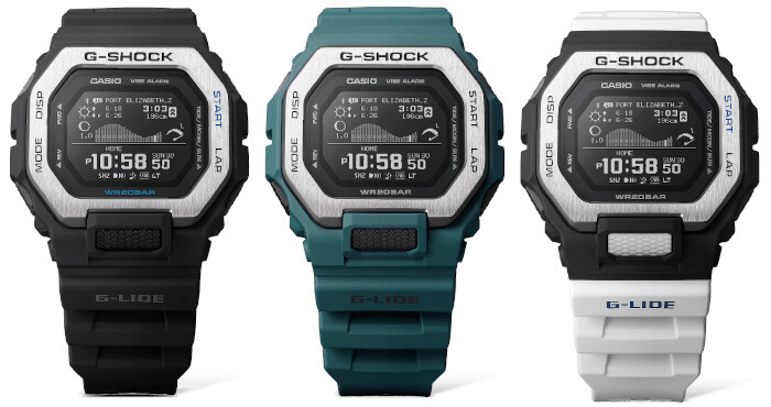 G-Shock G-LIDE GBX-100 with MIP LCD, Step Counter, Tide, Vibe - G