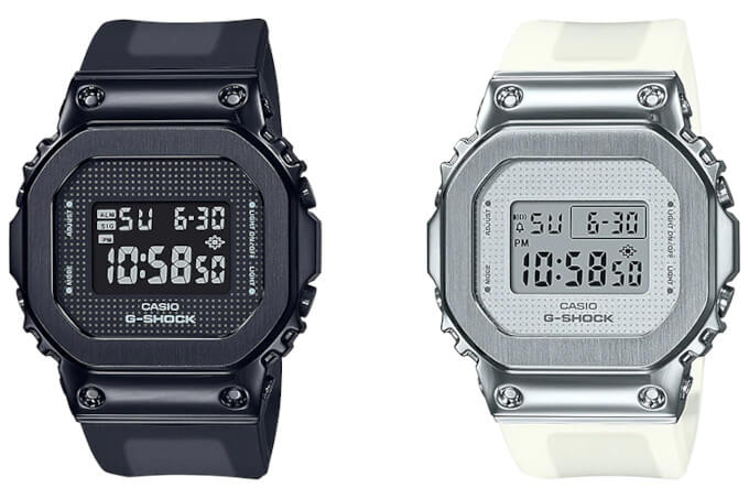 G-Shock GM-S5600SB-1 and GM-S5600SK-7 with Skeleton Band - G