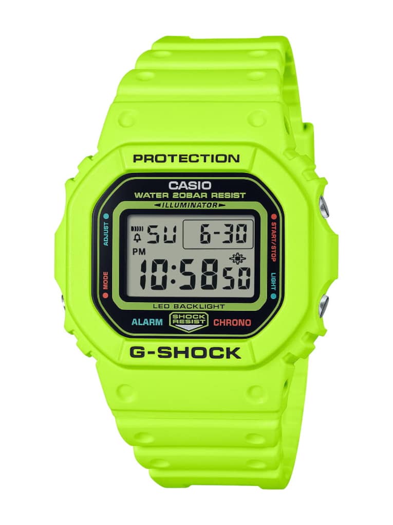 ☆G-SHOCK DW-5600C-1V 901 スピード 海外 グリーン電球 DW-5600C-9V