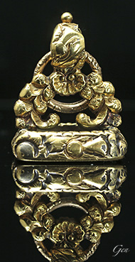 シール（フォブ） インタリオ 紋章 貴族 アンティーク