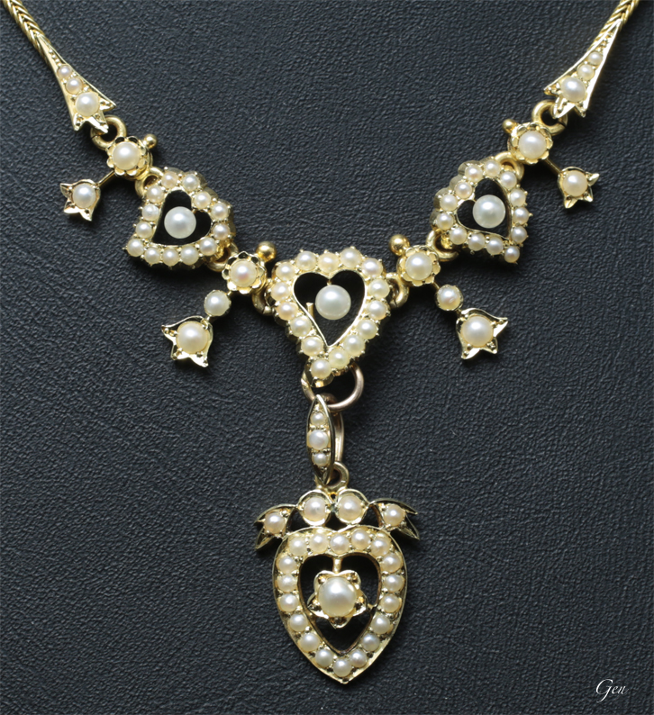 マルチユース シードパール ネックレス アンティークジュエリー