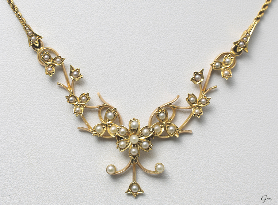 シードパール ネックレス アンティークジュエリー