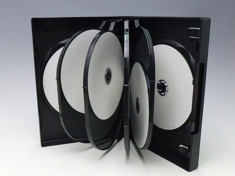 ディスク10枚収納用トールケース CD10枚、DVD10枚対応ケース