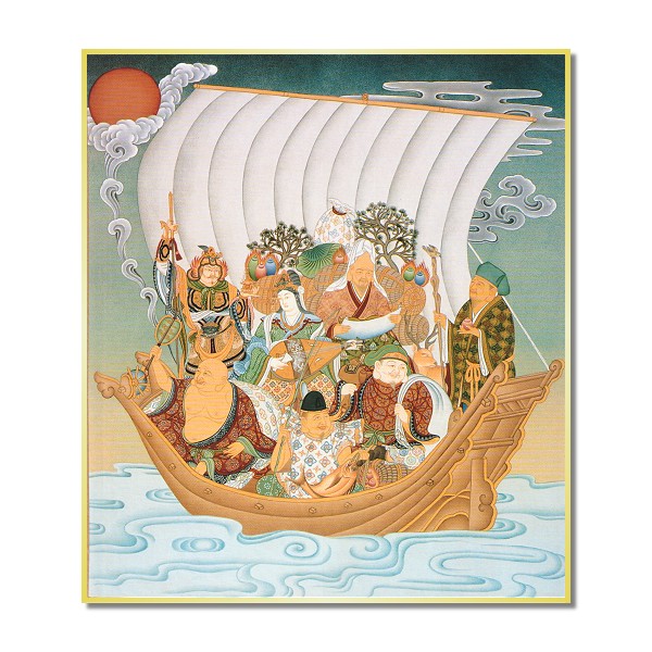 仏画色紙 七福神 - 香老舗 高野山大師堂