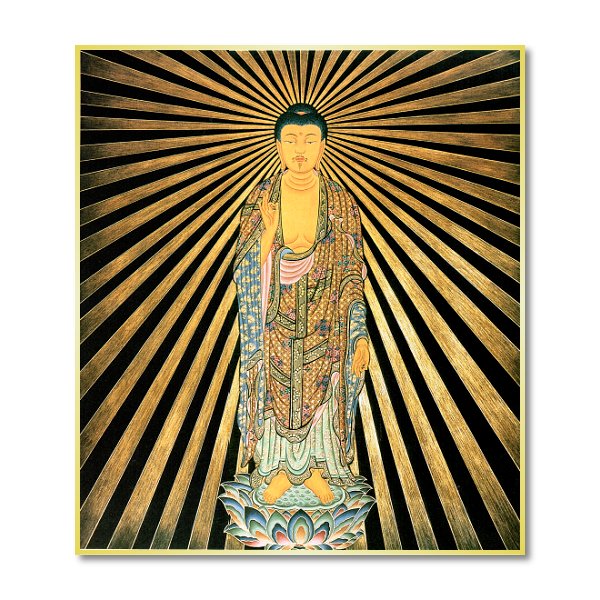 仏画色紙 阿弥陀如来 - 香老舗 高野山大師堂