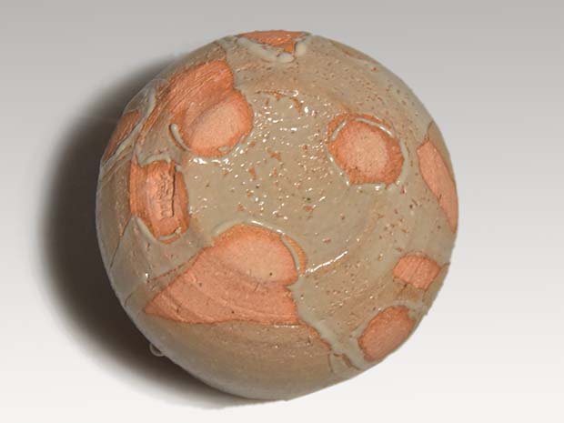 朝日焼 梅華皮はぜ釉茶入 十四世 松林豊斎(作) 共箱 仕服2 | 古美術ささき