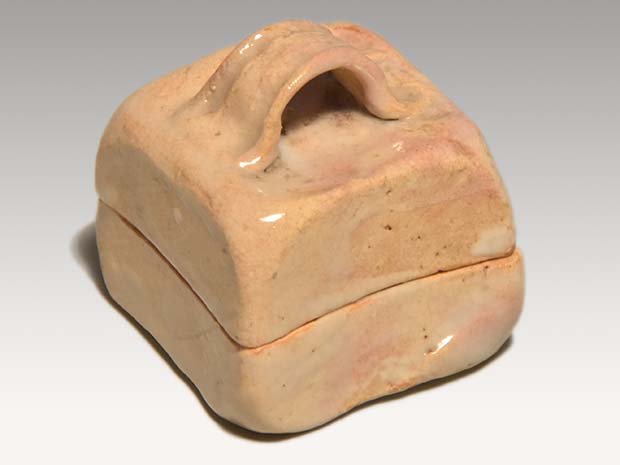 萩焼 はじき香合 十代 三輪休雪(作) 共箱 | 古美術ささき