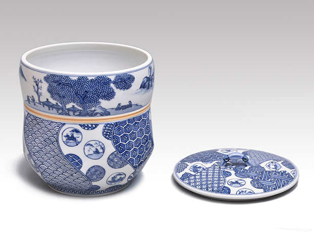 祥瑞写 瓢形水指 三代 西村徳泉（作) 共箱 | 古美術ささき