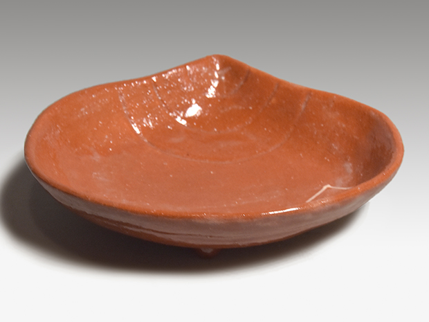 三代 中村道年（造）赤楽 宝尽向付5枚 共箱 八事窯 | 古美術ささき