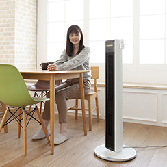 ホット＆クール ハイタワーファン KHF-1212/W｜ホット＆クール