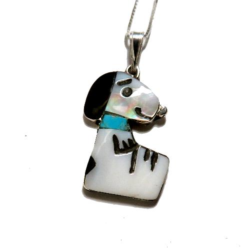 インディアンジュエリー ズニ族のペンダント