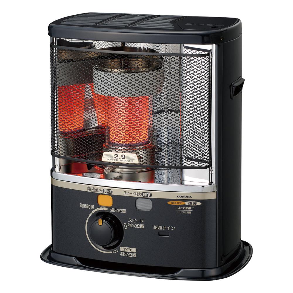 コロナ 反射型 石油ストーブ 木造8畳 ダークグレー SX