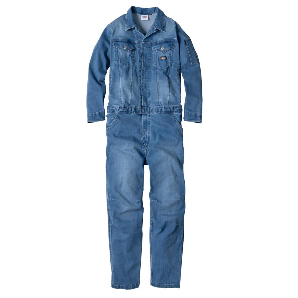 ディッキーズ ストレッチシルキーデニム ツナギ インディゴ L D