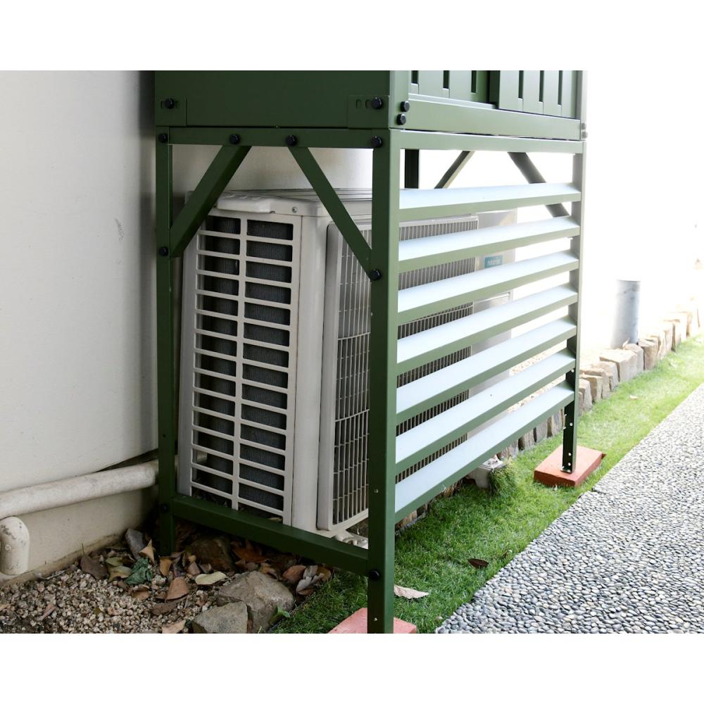 YAMAZEN（山善） 室外機カバー カーキ TSCー98 の通販