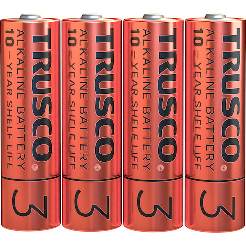 TRUSCO アルカリ乾電池10年 単3 お得パック （1Pk（箱
