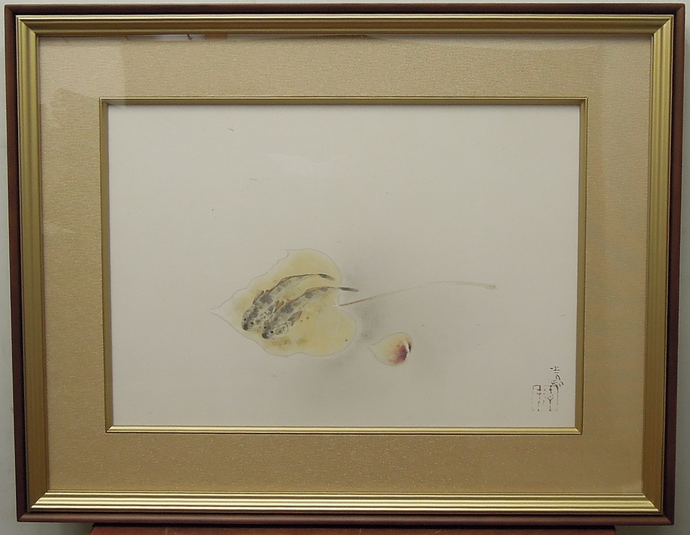 前田青邨 『魚』 [古美術こもれび] 骨董,掛軸,絵画の買取と販売,名古屋