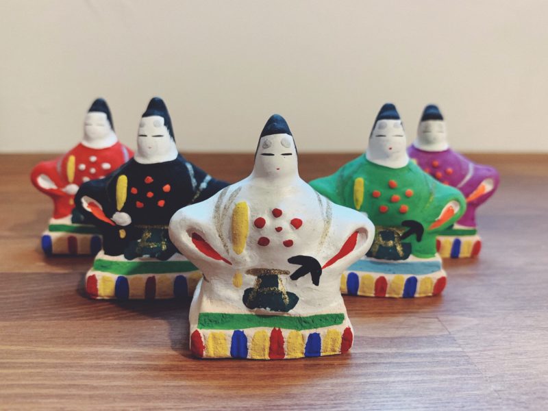 土人形 五色天神・津塩吉右エ門 ｜ 堺湊焼 ｜ 民芸・郷土人形 | 古本