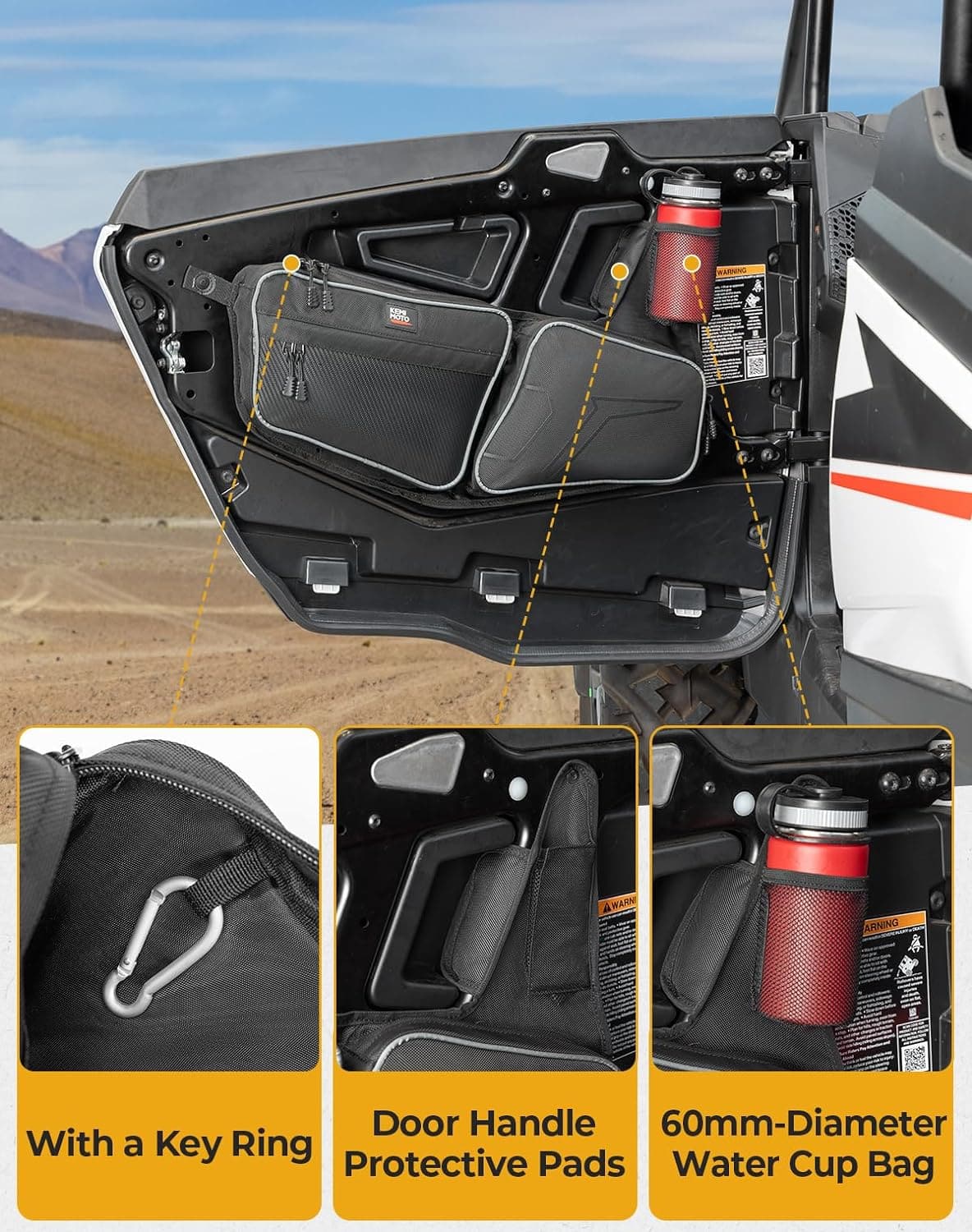 Polaris RZR XP 1000/4 1000 Front Door Bag – Kemimoto