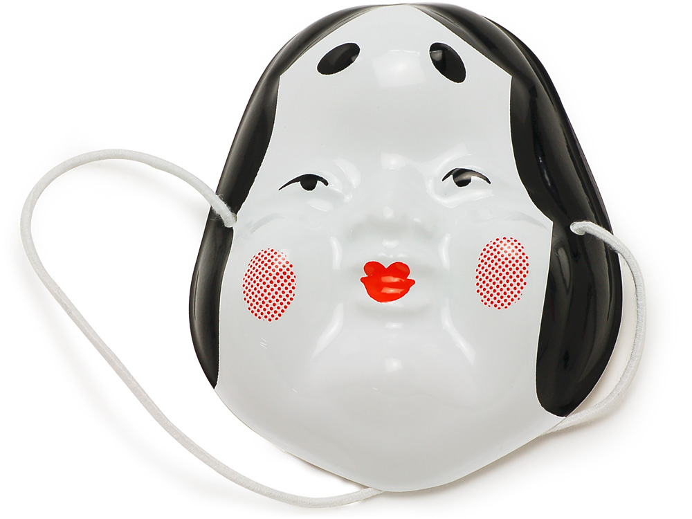 豆お面 おかめ 小【包】 | ミニ造花・季節飾り | ネットストア | 京の