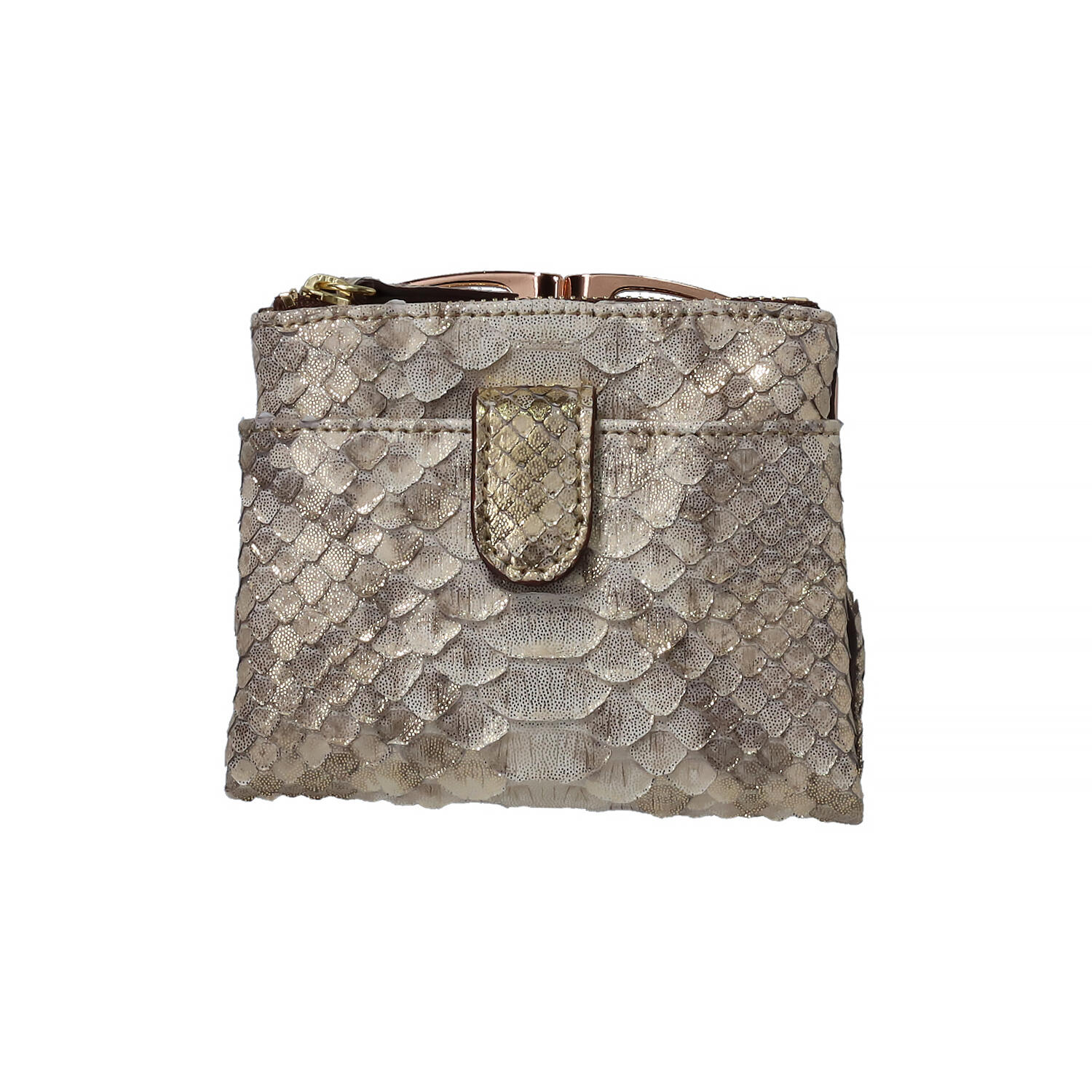 ダイヤモンドパイソン 蛇革 口金付き 財布 | 株式会社 高屋 | Japan