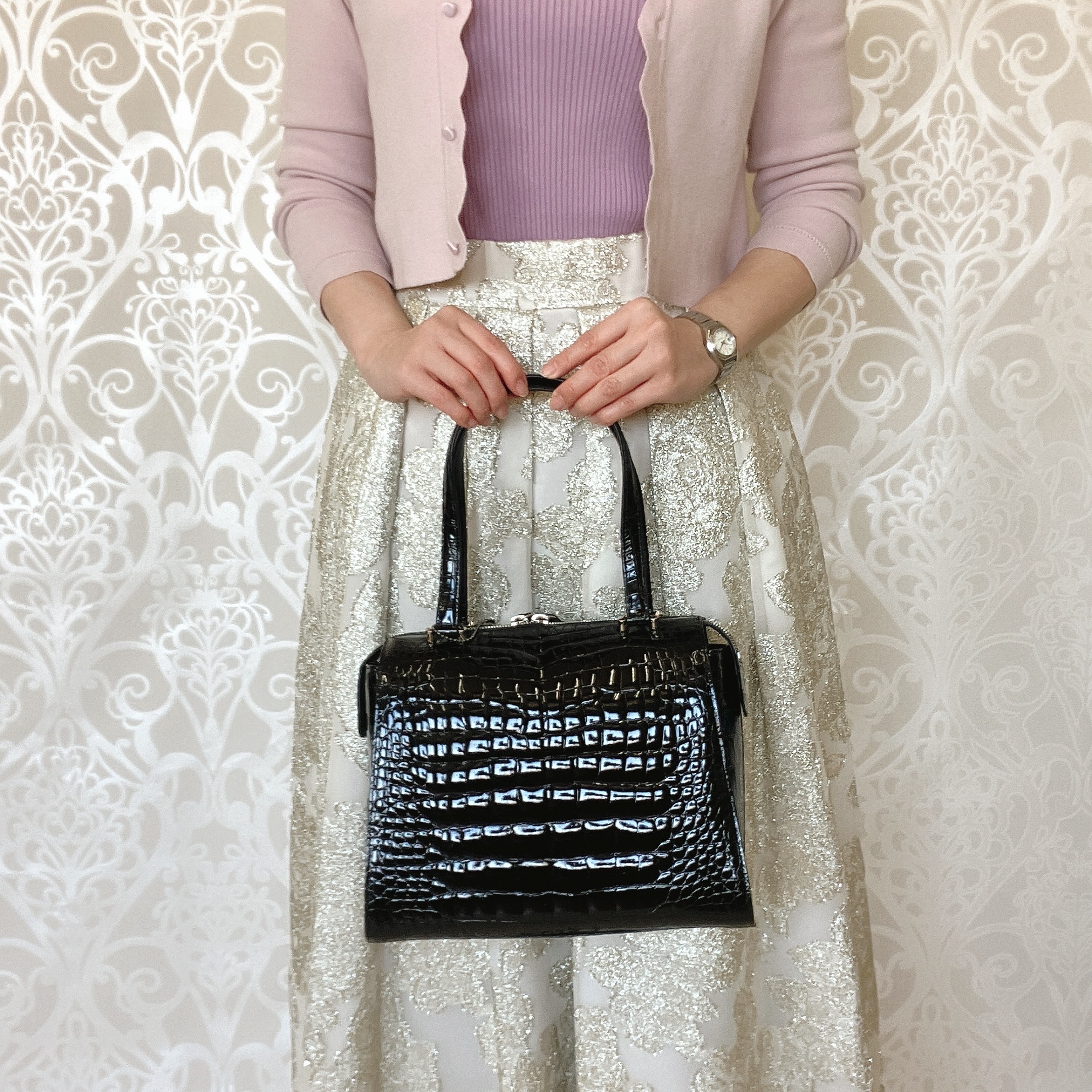 カワノバッグ / 【日本製】 センター取り クロコダイル 本革