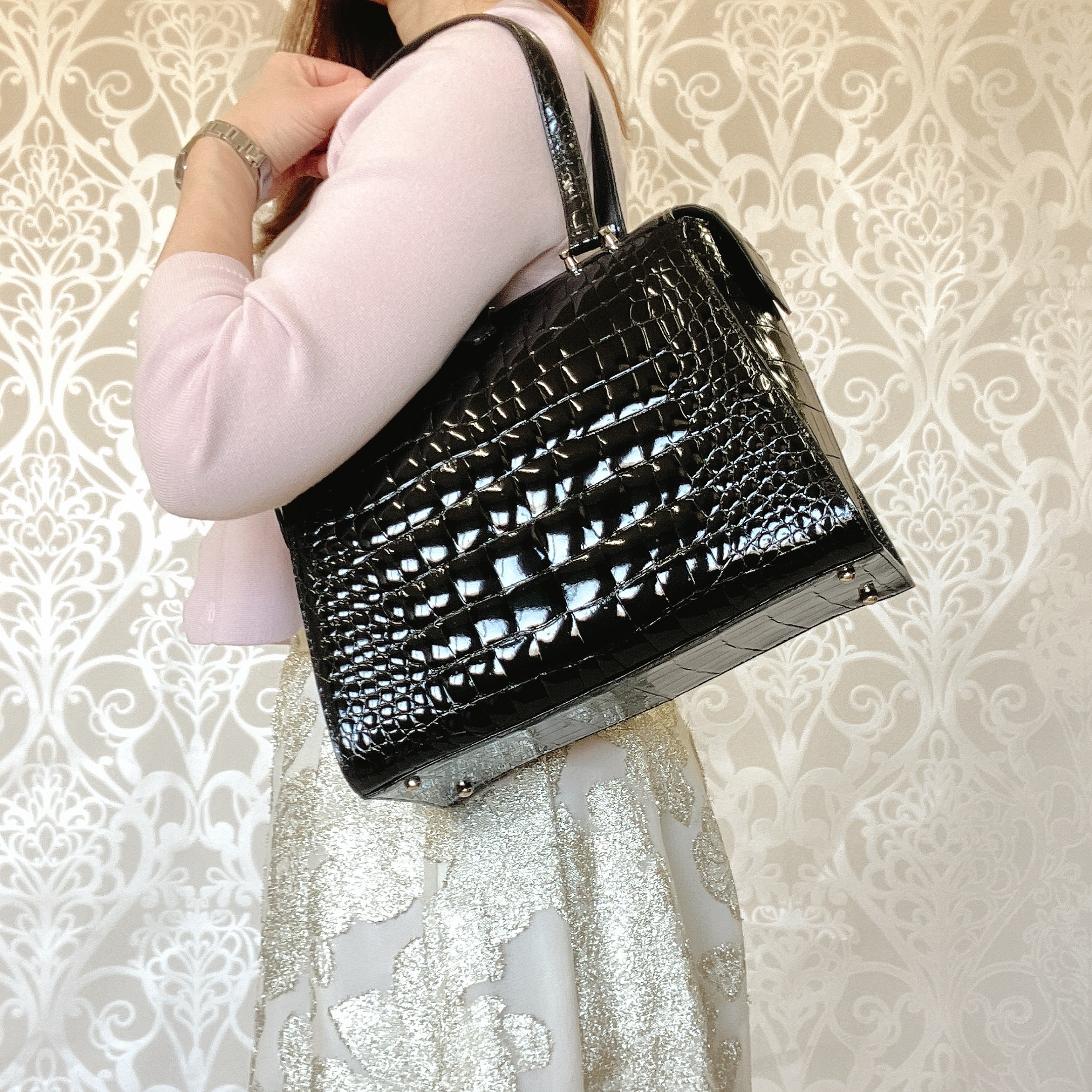 カワノバッグ / 【日本製】 センター取り クロコダイル 本革