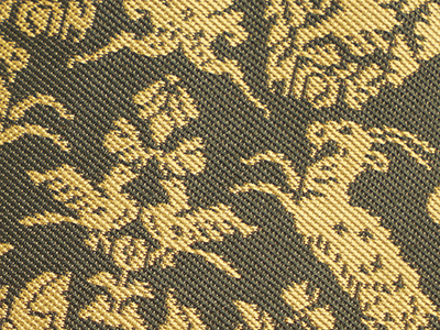 山羊花卉文錦」（やぎかきもんにしき） 龍村美術織物製(s65056Gt) 帯紹介