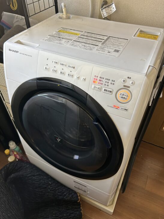 2021年製のドラム式洗濯乾燥機 ES-S7G-WL シャープ 【高価買取】吹田市