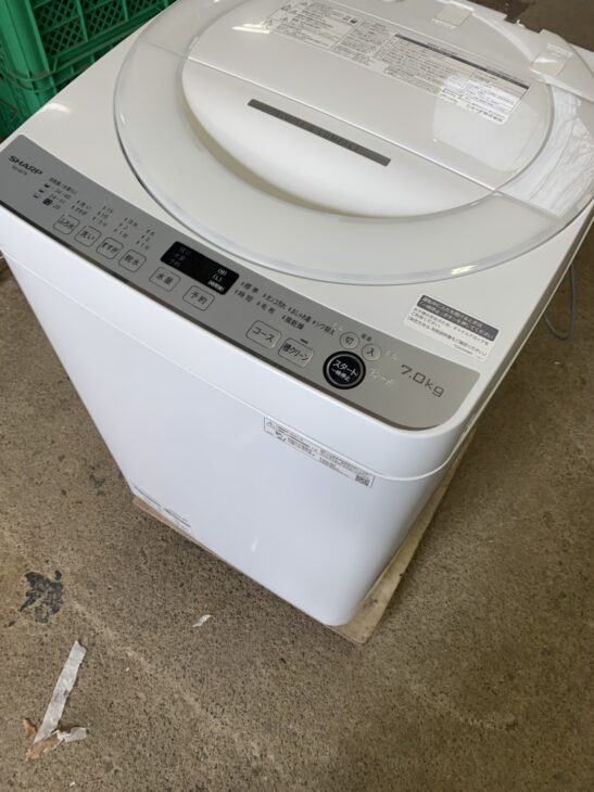 シャープ 洗濯機 ES-GE7E-W 2021年製【出張買取】沖縄県うるま市上江洲