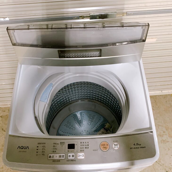 大阪狭山市でアクア 洗濯機 AQW-S4M(2022年製)を出張買取｜使用感
