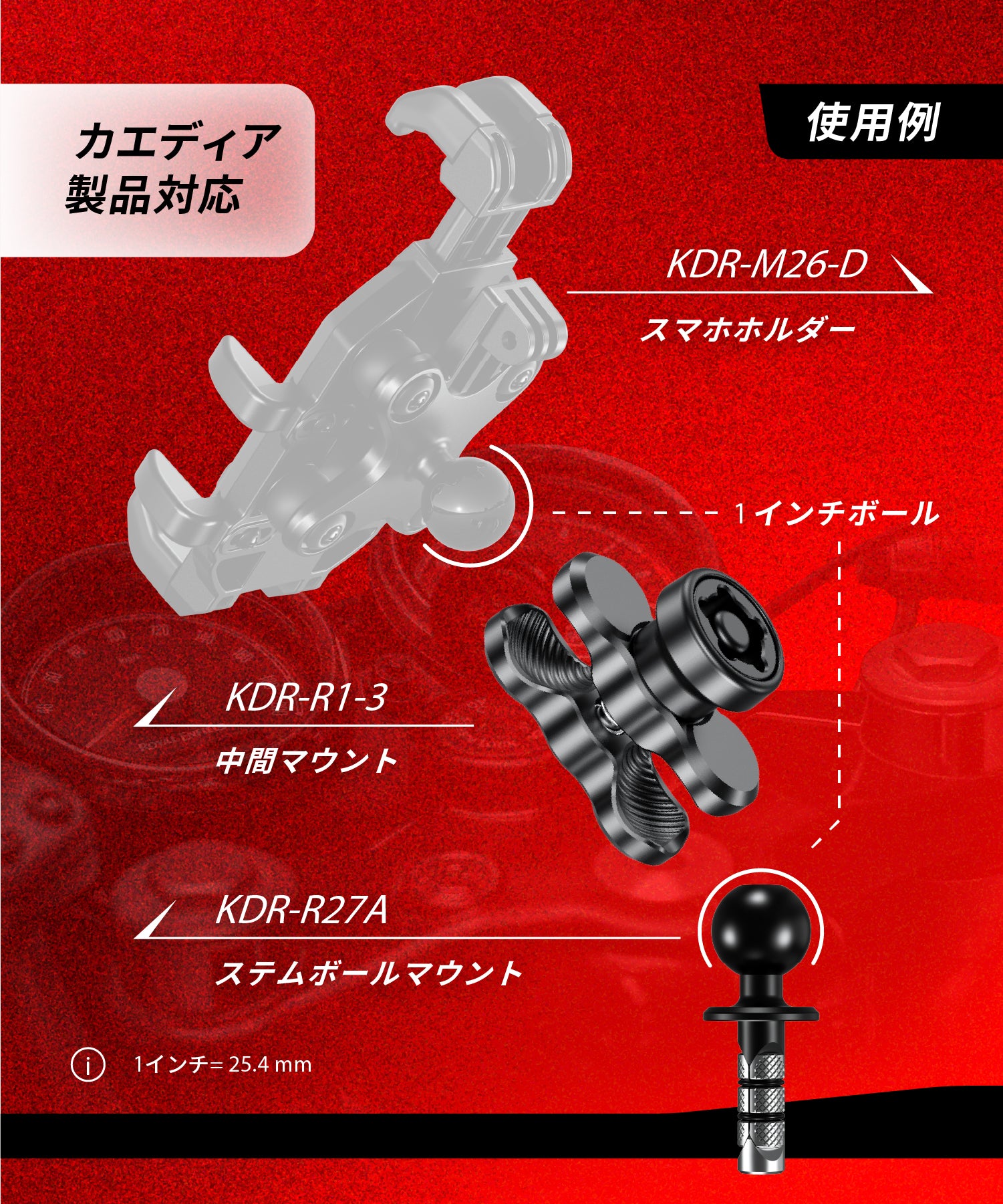 マウントパーツ 盗難防止 (60mm/防犯/アルミ) KDR-R1-3-60MM – 株式
