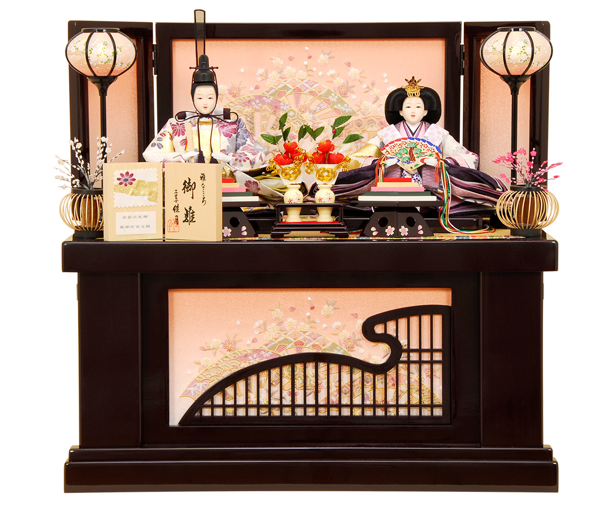 K-303 収納飾り 雛人形 金彩京友禅の衣装｜雛人形、五月人形、羽子板