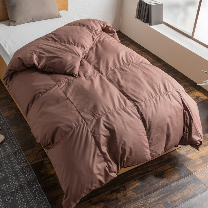 エクセルゴールドラベル】日本製 羽毛布団 ホワイトダウン 90% SL 充填