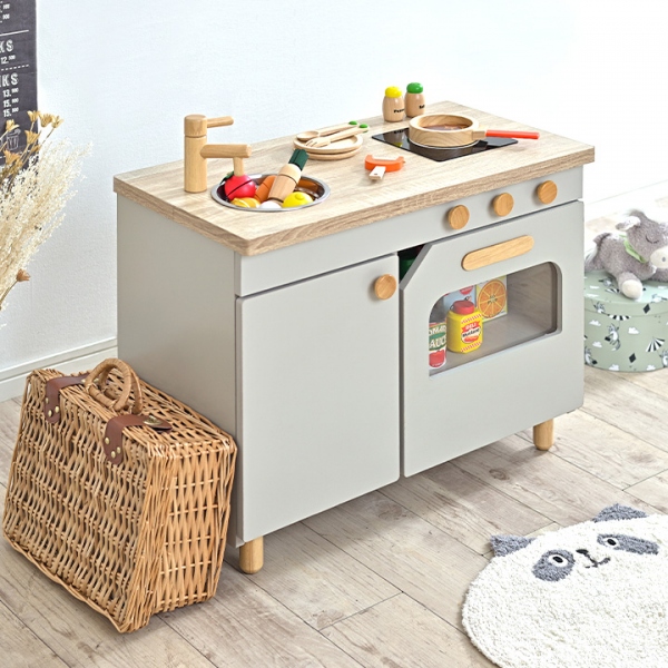 組立品 アイランド おままごとキッチン poet(ポエト) 2色対応の通販