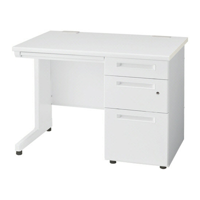 952-3432 片袖机 幅1000×奥行700×高さ720mm ホワイト｜オフィス家具R