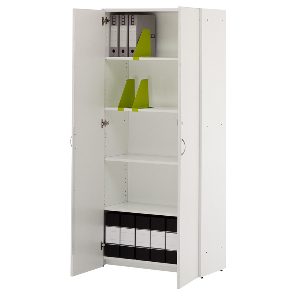 ジェイ 可動棚ハイシェルフ 全面扉付き 幅820 奥行424 高さ1850 本棚