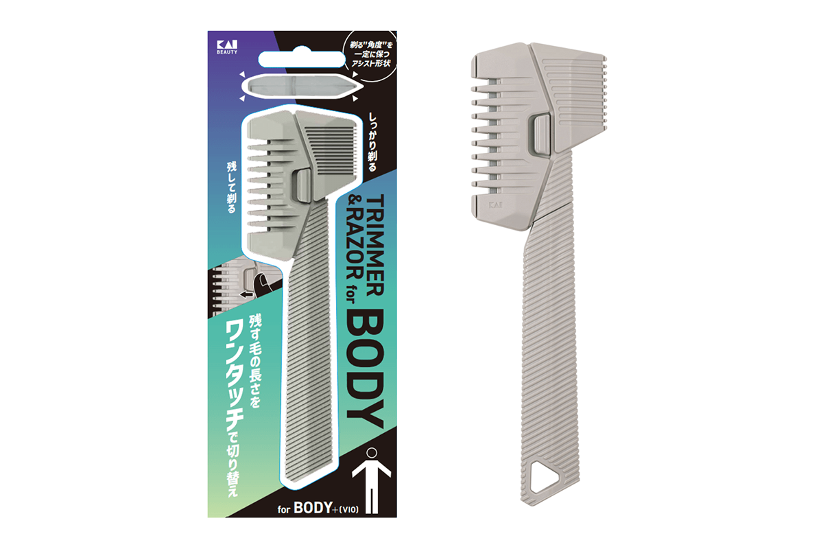 しっかり毛を剃る”と“毛を残して整える”を両立！『ボディヘアトリマー